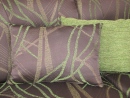 obdelníkový polštář - zeleno hnědý - vzor